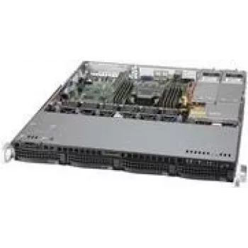 Supermicro SC813M F2TQC4-R407CB - Rack Mount - 1U - ATX - SATA/SAS - Hot-Swap - Black