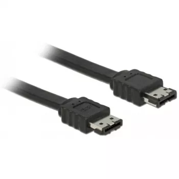 Delock 85641 eSATA cable 3 Gb/s eSATA to eSATA, 2 m, Black