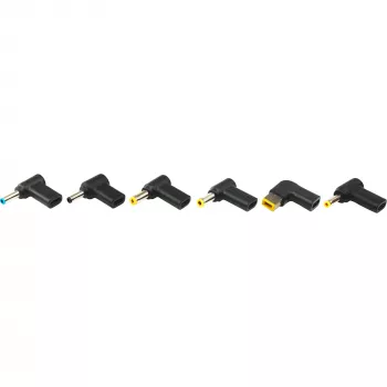 Xilence XM022 Adapter Tips, 6-piece, Black, for Xilence GaN USB-C Charger
