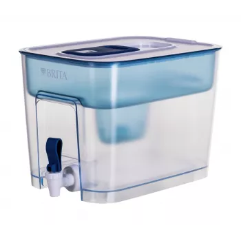 BRITA Flow 1052805 Water Filter Dispenser with MAXTRA PRO Pure Performance Cartridge, 8.2 L (5.2 L filtered), Blue