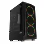 Boîtier PC IBOX LUPUS 27 Midi Tower ATX, verre trempé, RGB, 455×200×380 mm, compatible ATX, GPU jusqu'à 32 cm