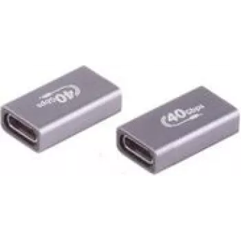 ShiverPeaks BS13-60003 USB 4.0 adapter, USB-C female to USB-C female, metal