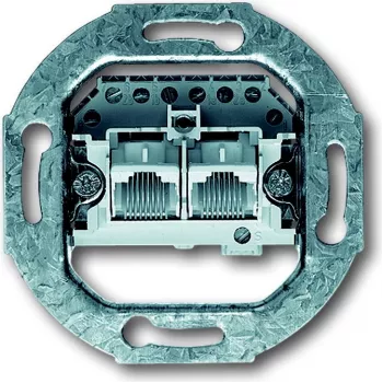 Busch-Jaeger 2CKA000230A0235 UAE Connection Socket 0214, 2x8-pin, Angled