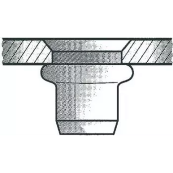 Blind rivet nut GESIPA M10x12x19 countersunk head KS for 1.5–4.5 mm material, pack of 100