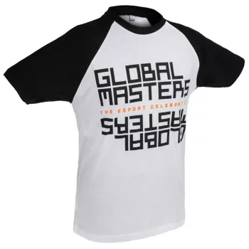 Global Masters T-Shirt GM Text - White (L)