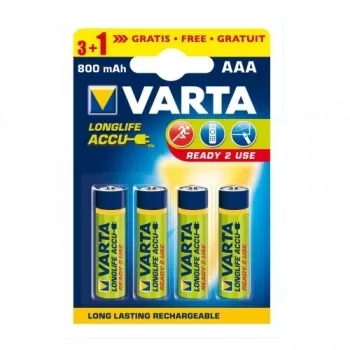 Varta Ready2Use 56703 AAA (R03) Ni-MH Rechargeable Batteries, 800 mAh, 4 pcs
