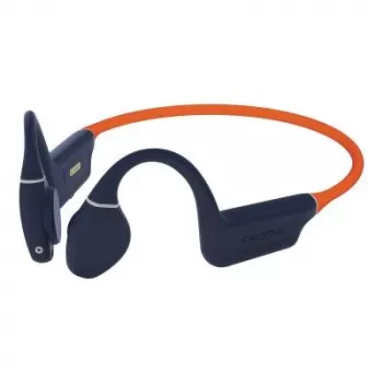 Creative Outlier Free Pro+ Wireless Open-Ear Headphones, Midnight Blue/Fiery Orange