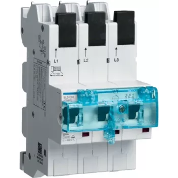 Hager HTS363E. Number of Poles: 3P. AC Input Voltage: 230-400 V, Nominal Current Output: 63 A (HTS363E)