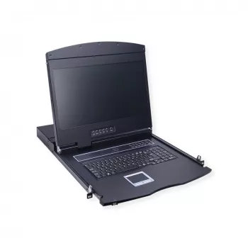 VALUE 26.99.0161 KVM console with 8-port KVM switch, USB, German layout, 19 inch