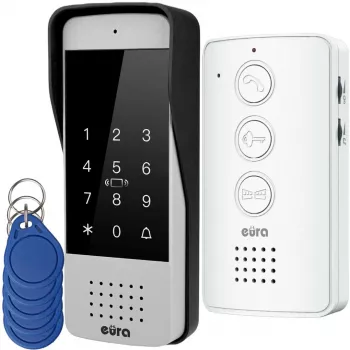 Wired intercom Eura ADP-34A3 white — 2-wire system, indoor unit