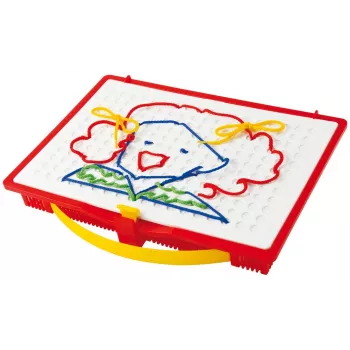 Quercetti 0570 Filo embroidery strings learning toy, age 4+, multicolour