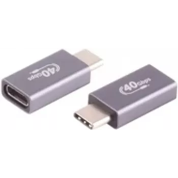 ShiverPeaks BS13-60004 USB 4.0 adapter, USB-C male to USB-C female, metal