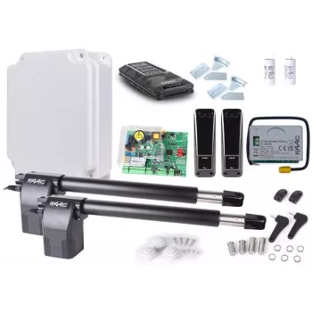 Gate automation set FAAC 414 for dual swing gates up to 8 m total, model 5170223