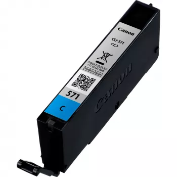 Canon CLI-571C Cyan Ink Cartridge, Standard Yield, Cyan, 7 ml, 1 pc(s), 173 pages