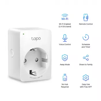 TP-Link Tapo P100 Mini Smart Wi-Fi Plug, 4-Pack