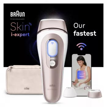 Épilateur à lumière pulsée intense (IPL) Braun Skin i-expert PL7147 or rose, blanc