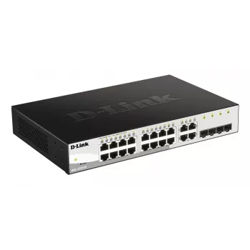 D-Link DGS-1210-20 Managed L2 Gigabit Ethernet (10/100/1000) 1U Black