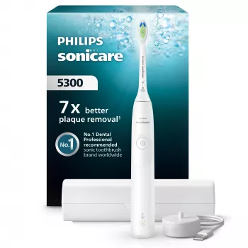 Sonic toothbrush Philips Series 5300 HX7108/02 — 62,000 mov/min, 2 speeds, pressure sensor, travel case