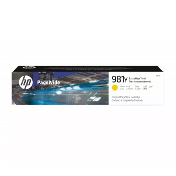 Cartouche PageWide originale HP 981Y très haute capacité jaune
