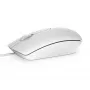 DELL Wired Mouse - MS116 - White, Ambidextrous, Optical, USB Type-A, 1000 DPI, White