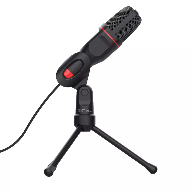 Micro PC Trust GXT 212 noir, rouge
