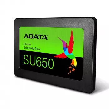 2.5 inch SATA III SSD ADATA ASU650SS-256GT-R 256 GB — 520 MB/s read, 450 MB/s write, 3D NAND