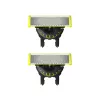 Shaving head Philips Norelco OneBlade QP420/50, silver, 2 replacement heads, compatible with Philips OneBlade