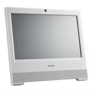 Shuttle XPC X50V9 all-in-one barebone, 15.6" 1366×768 touchscreen, Intel Celeron 7305, Wi-Fi, LAN, HDMI, 90 W, no OS, white