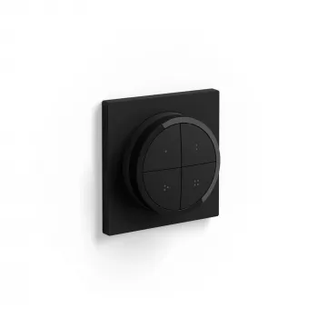 Philips Hue Tap Dial Switch, Wireless, ZigBee, Wall Mount, Plastic, Black