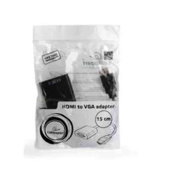 Câble adaptateur GEMBIRD HDMI vers VGA, port unique noir