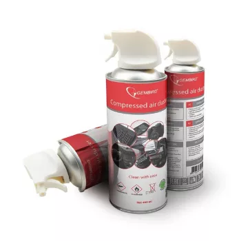 Compressed air spray GEMBIRD CK-CAD-FL400-01, 400 ml, black