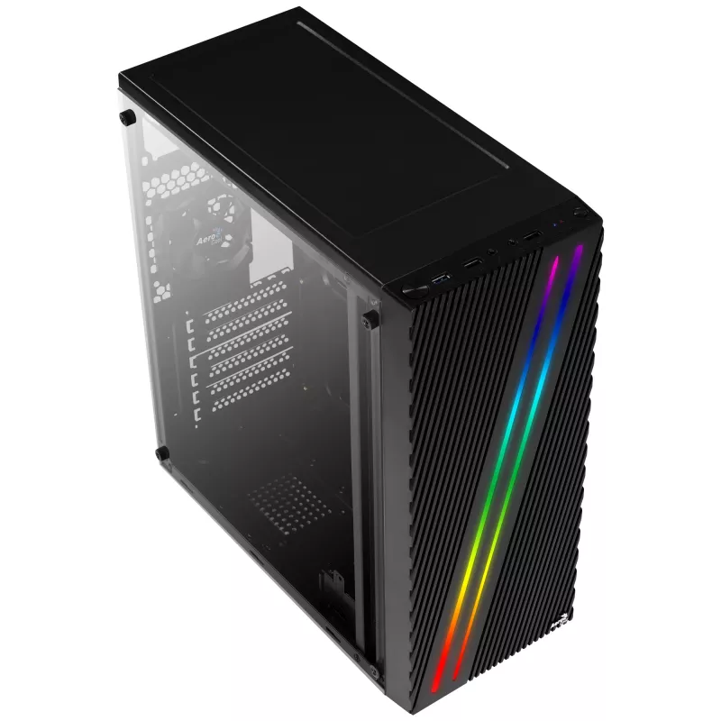 Boîtier Aerocool Streak Midi Tower noir