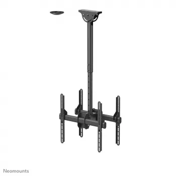Support de plafond Neomounts NM-C440DBLACK pour double moniteur/TV 32-60 pouces - h 56-91 cm