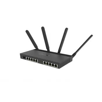 Routeur sans fil MIKROTIK - Rb4011igs+5hacq2hnd-in Gigabit Ethernet bi-bande (2,4 GHz / 5 GHz) noir