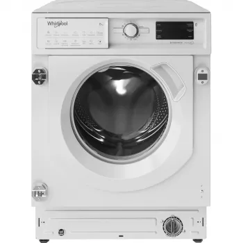 Whirlpool BI WMWG 81485 PL Built-in Washing Machine, Front-Load, 8 kg, 14 Programs, Energy Class B, White