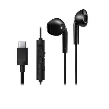 JVC HA-FR17UC Wired In-Ear Headphones, USB-C, Microphone, 10.7 mm Driver, 1.2 m, IPX2, Black