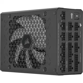 Bloc d'alimentation CORSAIR HX1200 1200 W ATX 24 broches entièrement modulaire 80 PLUS Platinum noir, ventilateur 14 cm