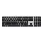 Clavier Apple Magic Keyboard avec Touch ID et pavé numérique, allemand, touches noires