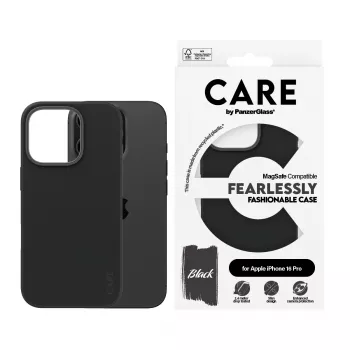 PanzerGlass CARE™ by ® Coque Noire avec MagSafe iPhone 16 Pro, Coque, Apple, Apple - iPhone 16 Pro, Noir