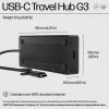 Hub de voyage HP USB-C G3, filaire, USB 3.2 Gen 2 (3.1 Gen 2) Type-C, 60 Hz, HDMI, USB 3.2 Gen 2 (3.1 Gen 2) Type-A, USB 3.2 Gen 2 (3.1 Gen 2) Type-C, Vietnam, USB-C