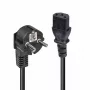 Câble d'alimentation Lindy 3 m fiche Schuko 2 broches vers IEC C13, noir, 3 m, CEE7/7, coupleur C13