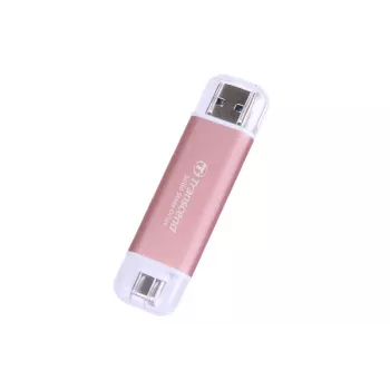 TRANSCEND Esd310p - 1TB Portable SSD - USB Type-a / USB Type-c - Pink