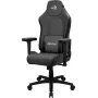 Chaise de jeu ergonomique Aerocool CROWN AeroWeave CROWNASHBK, assise rembourrée, coussins réglables, Ash Black