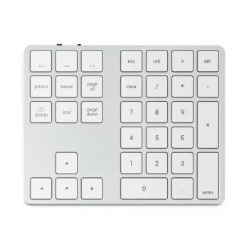 Satechi ST-XLABKS Extended wireless Bluetooth numeric keypad, silver