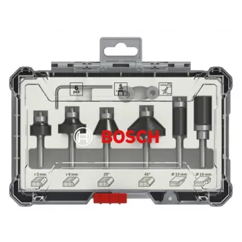 Bosch Router Bit Set, 6 pcs, 6 mm Shank