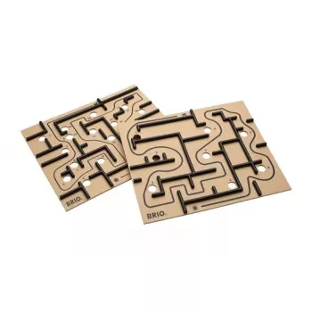 BRIO 34030 plaques de remplacement pour Labyrinth, 2 pièces, jeu d'adresse, marron/noir, à partir de 6 ans