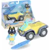 Moose Toys Bluey S9 Figure & Vehicle Pack Beach Quad with Bandit