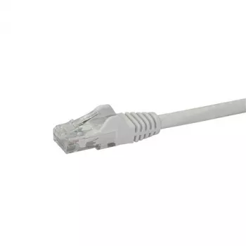 Câble Ethernet StarTech.com 1m CAT6 - blanc câble Gigabit Ethernet CAT 6 - 250MHz 100W PoE RJ45 UTP réseau/patch sans accroche avec décharge de traction testé individuellement
