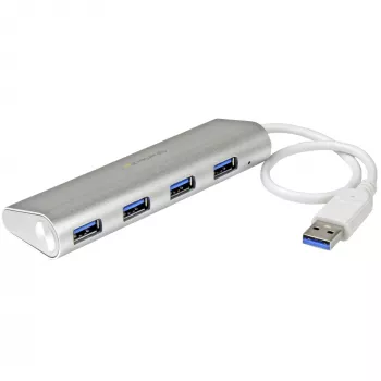 StarTech.com Hub USB 4 ports, USB A vers 4 ports USB-A, USB 5 Gbit/s, conception robuste, alimenté par bus, hub USB 3.0 portable pour ordinateur portable