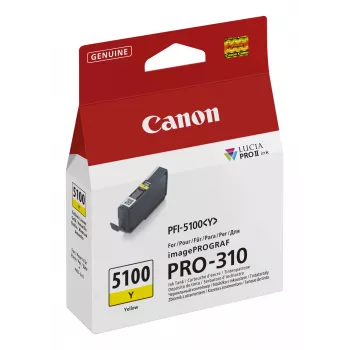 Cartouche d'encre Canon PFI-5100 Y 1 pièce(s) originale jaune
